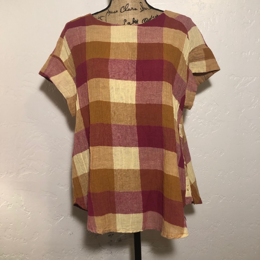 Isabella Sinclair boat neck blouse, size medium